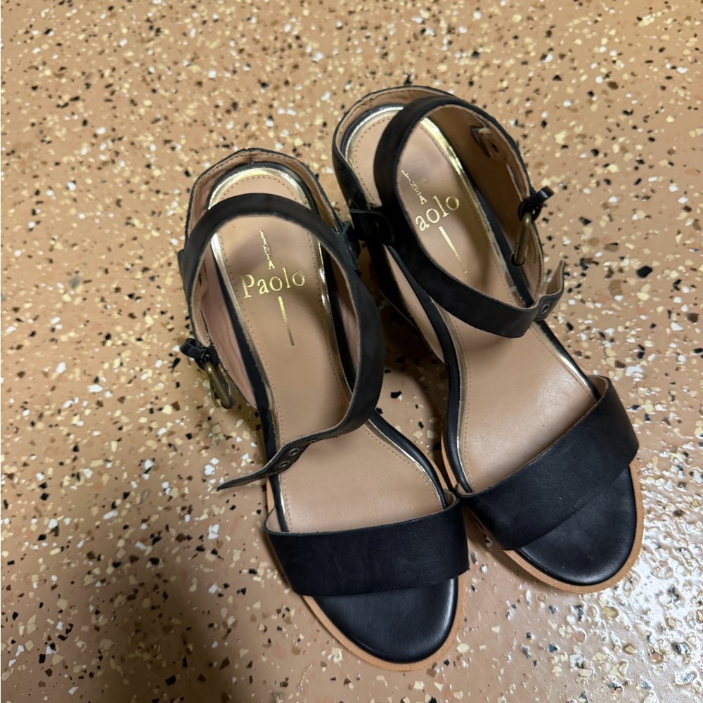 Paolo Elegant Black Sandals for Women